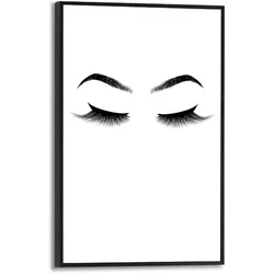 Reinders Wandbild 30 x 20 cm Brows & Lashes Holz Schwarz