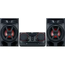 LG CK43N Party-Lautsprecher 2.0 (Bluetooth, 300 W, Karaoke-Anlage, Partymodus, Uhr, TouchControl, Sleeptimer) schwarz