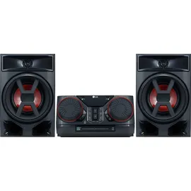 LG CK43N Party-Lautsprecher 2.0 (Bluetooth, 300 W, Karaoke-Anlage, Partymodus, Uhr, TouchControl, Sleeptimer) schwarz