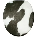 Sanilo WC-Sitz Kuhflecken Schwarz