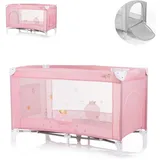 Chipolino Reisebett Capri, Tragetasche, große Seitentasche pink