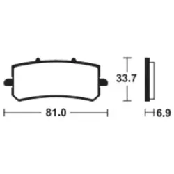 TECNIUM Bremsbeläge aus Sintermetall - MTR462