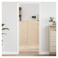 VidaXL Schwingtüren Lamellen-Design 1-Paar 100x80 cm Massivholz Kiefer