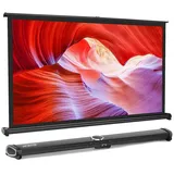 XBTGS 101,6 cm 16:9 Mini-Tischprojektor-Leinwand, mattweiß, tragbare Tischprojektion für LED/LCD/DLP-Projektoren,