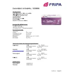FRIPA Toilettenpapier 3-lag. 8RL weiß 1030806 Select