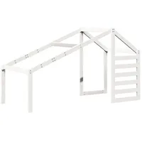 VidaXL Dach für Kinderbett Weiß 198x87x113 cm Massivholz Kiefer