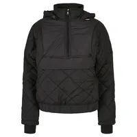 URBAN CLASSICS Oversized Diamond Quilted Pull Over Jacke Black S