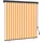 vidaXL Rollo 180 x 250 cm gestreift/Orange/Weiß