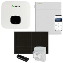 Growatt 6kWp PV 0% MwSt §12 III UstG Komplettanlage mit Glas Glas Modulen und 10...