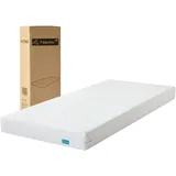 NAPSIE Matratze 100x200 Mittelfest 12cm - Ergonomische 7-Zonen Hochwertige Kaltschaummatratze mit waschbarem Bezug, Atmungsaktiv Schaumstoffmatratze Rollmatratze, Öko-Tex Zertifiziert