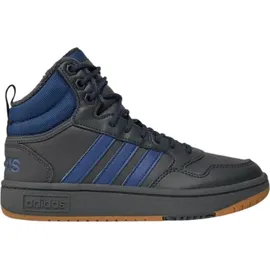 adidas Hoops 3.0 Mid Winterized Carbon / Dark Blue / Gum 45 1/3