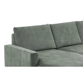 meinSofa Wohnlandschaft aus Mikrofaser Grace ¦ türkis/petrol ¦ Maße (cm): B: 337 H: 89 T: 220.0