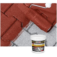 Isolbau Bodenfarbe -1,5 kg- Boden- und Betonfarbe für Keller, Garage,Werkstatt - Wasserfeste Bodenbeschichtung für Innen & Außen - Rustikalrot (RAL)