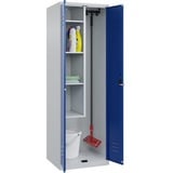 Californian Products CP Putzmittelschrank Classic Plus 080100-00 S10016 enzianblau, lichtgrau 60,0 x 50,0 x 185,0 cm, aufgebaut