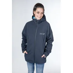 Winterjacke DEPROC ACTIVE "Whistler Women 3in1", Damen, Gr. 54 (XXL), blau, 96% Polyester; 4% Elastan mit TPU Membrane, sportlich, Langarm mit verstellbarem Klettverschluss, Jacken Outdoorbekleidung Outdoorjacke Sportbekleidung Übergangsjacke Winterjacke, auch in Großen Größen erhältlich