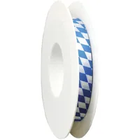 Goldina Zier Acetatband 15mmx25m Raute weiß/blau