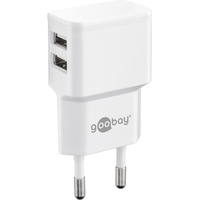 Goobay Dual Ladeset 2,4 A, Netzteil mit 2x USB-Ausgang
