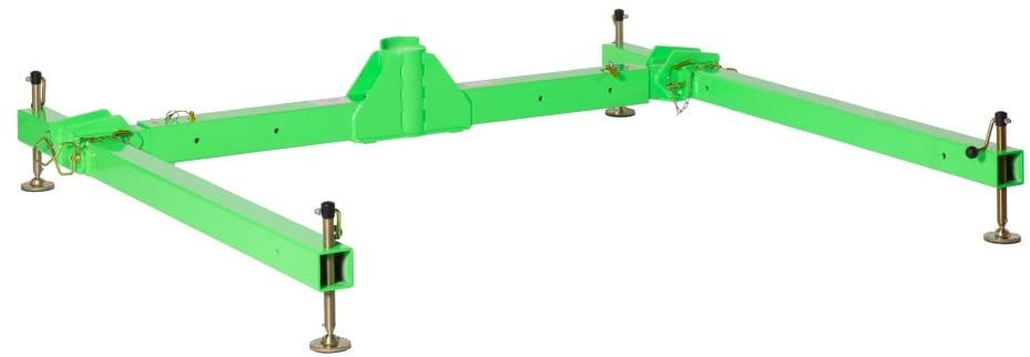 3M DBI-SALA Modulare Hebetechnik HC - 3-teilige Basis für großem Davitarm mit Auslegung, 192 cm - 261 cm