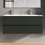 Evineo ineo2 Unterschrank B: 120 cm, 3 Auszüge, mit Griffmulde, für evineo ineo2 Doppelwaschtisch,, BE0703GR,