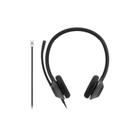 Cisco Headset 322 Wired Dual On-Ear Carbon Black RJ9 Kabelgebunden Office Headset, Schwarz
