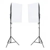 vidaXL Fotostudio-Set mit Beleuchtung und Hintergrund