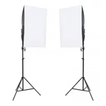 vidaXL Fotostudio-Set mit Beleuchtung und Hintergrund