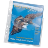 Veloflex 4320100 - Prospekthülle Jumbo, Faltentasche DIN A4, für bis zu 50 Blatt, mit Verschlussklappe, 10 Stück