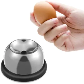 elalove Eierstecher Eipicker aus Edelstahl und Kunststoff Schwarz