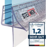 STEIGNER Duschdichtung, 90cm, Glasstärke 6/7/ 8 mm, Gerade PVC
