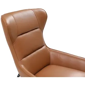 vente-unique Sessel DINNIA Leder 69 x 71 x 70 cm Khaki
