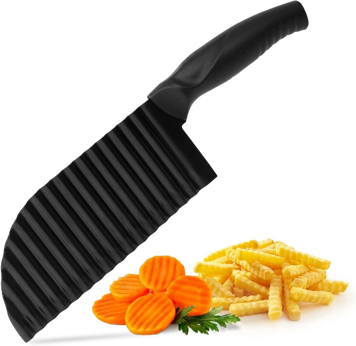 Wave Cutter - Wave Knife for Vegetables, Potatoes, Chips and Fries, Crinkle Cutter, Also as a Potato Cutter Knife