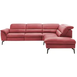 Hukla Ecksofa  Luisa ¦ rot ¦ Maße (cm): B: 298 H: 106 T: 258