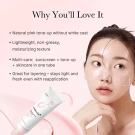 Medicube PDRN Pink Tone Up Sonnencreme Creme LSF 50 50 ml
