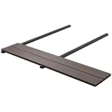 vidaXL Terrassendielen Terrassendiele 4 pcs Dunkelbraun WPC, BxL: je 15x400 cm, (4-St) braun