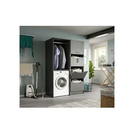 xonox.home Waschmaschinenschrank Free – grau – Maße cm B: 66 H: 195