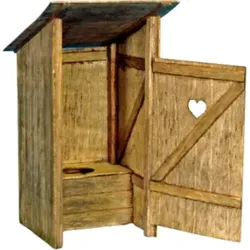 PLUS MODEL 263 1:35 Holz-Toilette