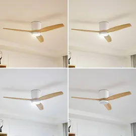 LUCANDE Faipari 132 cm Deckenventilator Weiß