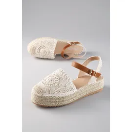 aniston shoes Plateau-Sandaletten Damen Beige/Braun 39