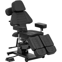Physa Tattooliege - höhenverstellbar - 300 kg - Fußpedal - schwarz PHY_TC_01