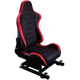 X Rocker Gaming-Stuhl XR Racing Chicane Racing Seat For The Xr Racing Rig - Black And Red, Sim Rig, Schwarz