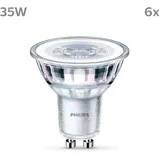 Philips LED classic Lampe 35W GU10 255lm Silber 6erP