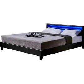 Home Deluxe LED Bett ASTRO 180 x 200 cm - Inkl. Lattenrost I Polsterbett Design Bett inkl. Beleuchtung