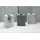 Brabantia - - Quick-Drop-Öffnung - Robuste Textilsack - Platzsparend - Der Deckel lässt sich zu Griffen ausklappen - Einfache Entleerung - Grau - 55 L- 29.5 x 54.0 x 50.5 cm