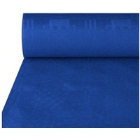 PAPSTAR Tischdecke 4 Stück Papiertischdecke, dunkelblau mit Damastprägung 50 x 1 m
