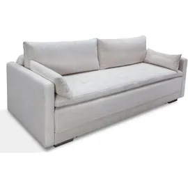 Home Affaire Schlafsofa HOME AFFAIRE "Andrea, B: 218 cm, Liegel. 158x198 cm", beige, B:218cm T:96cm, 100%Polyester, Sofas, Schlafsofa, Bettfunktion & Bettkasten, Dauerschlafsofa mit Boxspring