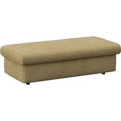 Pouf FLEXLUX "Lovane", gelb (mustard gelb), B:131cm H:44cm T:61cm, Poufs, Weich & anschmiegsam