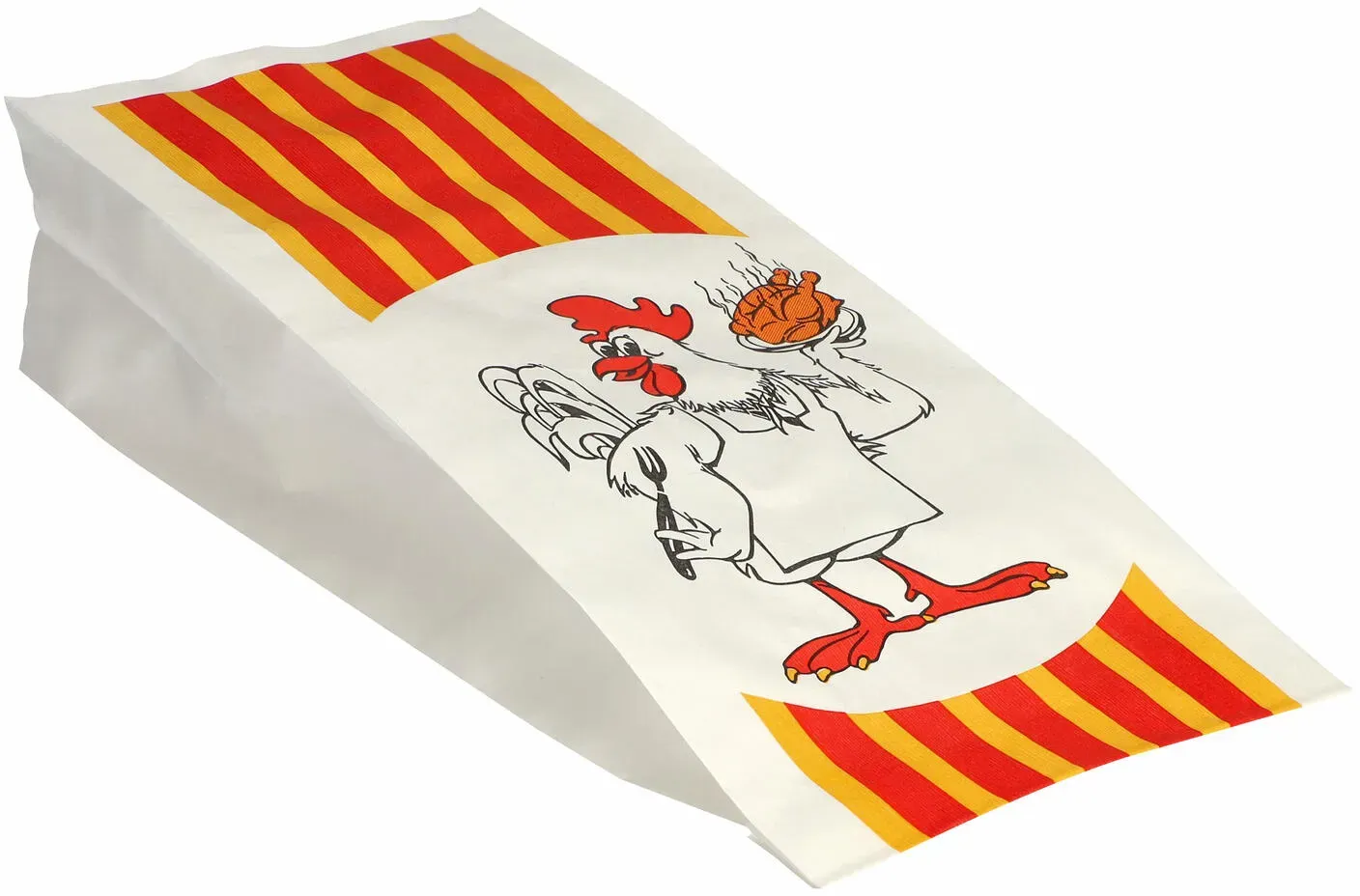 Grillhähnchen Hähnchenbeutel Papier HDPE-Einlage 24x10,5x5,5cm, 100 stk.
