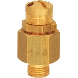Riegler Mini-Abblasventil, Messing, G 1/4, Ansprechdruck 1,0 - 4,0 bar