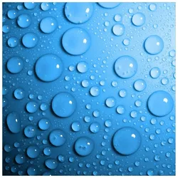 Wallario Möbelfolie Wassertropfen auf Blau blau