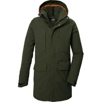 KILLTEC Herren Funktionsparka/Parka mit abzippbarer Kapuze KOW 80 MN PRK, dark moss, S